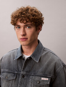 90s Denim Jacket, BLUE ASH STONE, hi-res