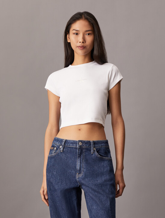Monogram Baby Fit Rib Knit Tee
