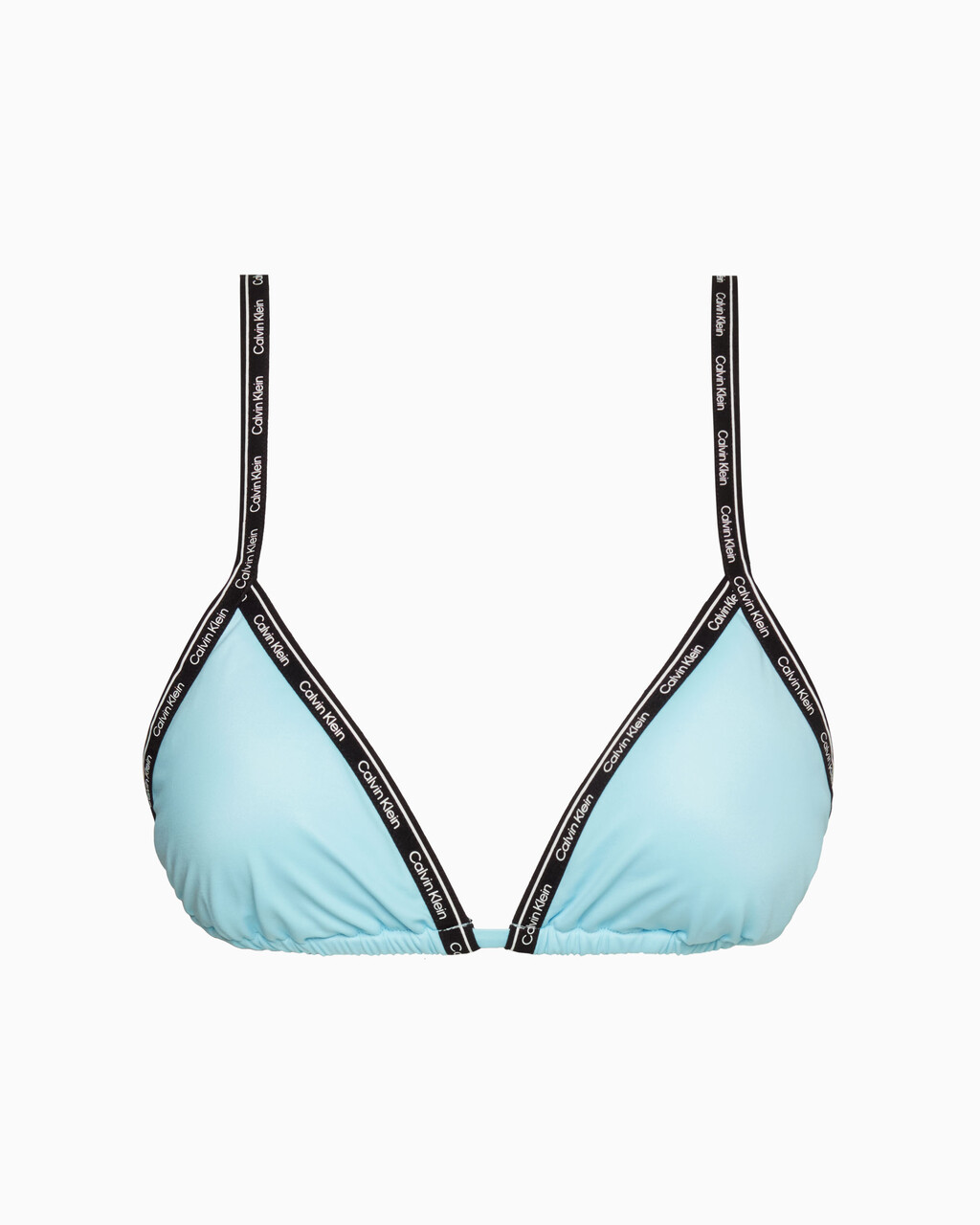 Logo Tape Triangle Bikini Top, Blue Splendor, hi-res
