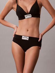 Bikini Briefs - Heritage Classic Cotton, Black, hi-res