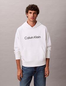 Standard Logo Premium Terry Hoodie, Bright White, hi-res