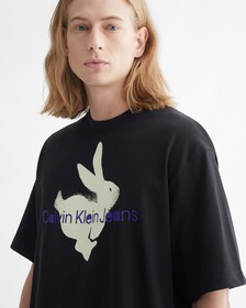 Year Of The Rabbit Relaxed Fit Tee, CK BLACK, hi-res
