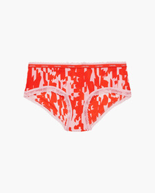 BOTTOM'S UP REFRESH ALL OVER PRINT HIPSTERS, COLLAGE STRIPE+PINK SHELL, hi-res