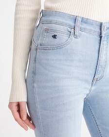 37.5 High Rise Body Skinny Fit, Light Blue Back Embro, hi-res