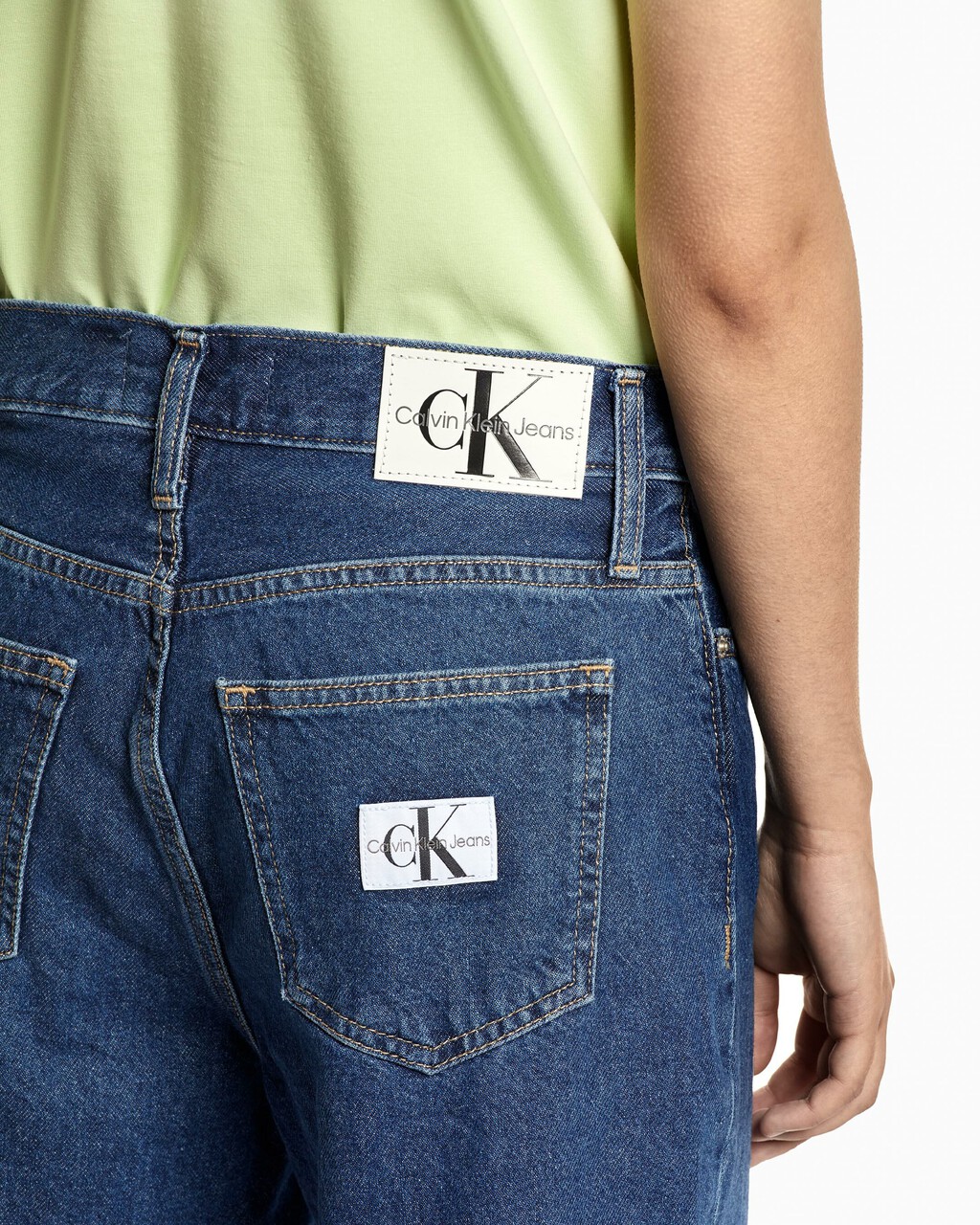 BERMUDA MOM SHORTS, Denim Dark, hi-res