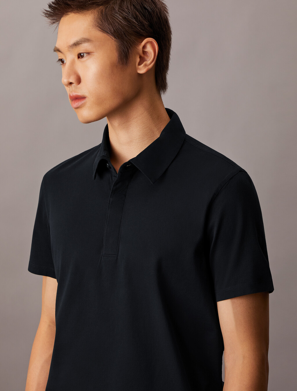 Double Mercerized Cotton Short Sleeve Polo, Vulcan, hi-res
