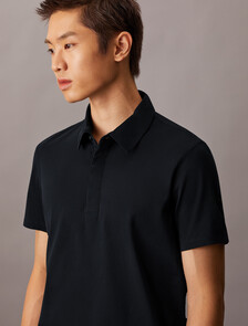 Double Mercerized Cotton Short Sleeve Polo, Vulcan, hi-res