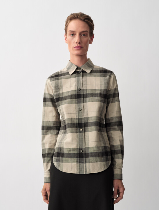 Scarlett Plaid Button-Down Shirt