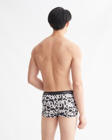 Calvin Klein 1996 Micro Low Rise Trunks, NEON LIGHTS LOGO PRINT_BLACK, hi-res