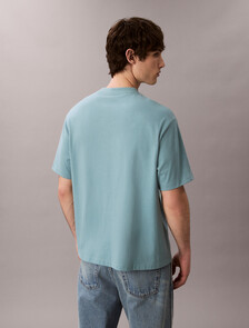 Script Logo Graphic Relaxed T-Shirt, Smoke Blue, hi-res