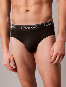 3 Pack Hip Briefs - Microfibre Stretch, 3 BLACK, hi-res