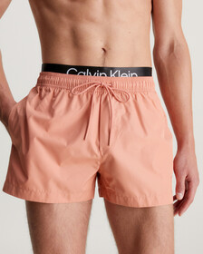 Steel Double Waistband Swim Shorts, Clay Pink, hi-res