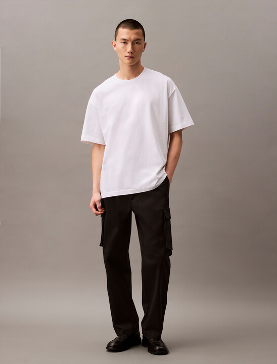Oversized Embossed Monogram Tee