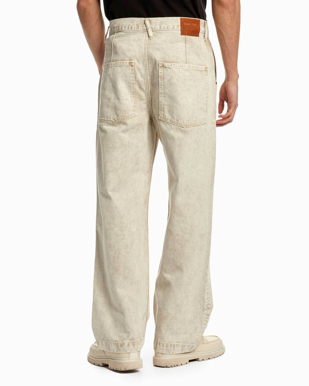 STANDARDS MARBLE DYE DECK JEANS, UNBLEACHED MARB, hi-res