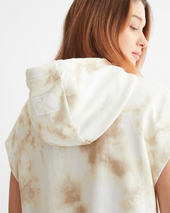 ICONIC UTILITY TIE DYE SLEEVELESS HOODIE