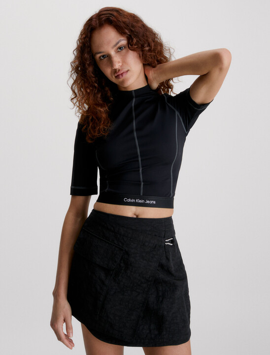 Slim Stretch Cut Out Top