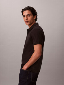 Cooling Pique Ottoman Collar Polo, Black, hi-res