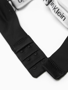 Tailored Logo Lightly Lined Demi Bra, Black, hi-res