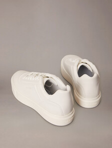 Premier - Leather Signature Trainers, Triple Bright White, hi-res