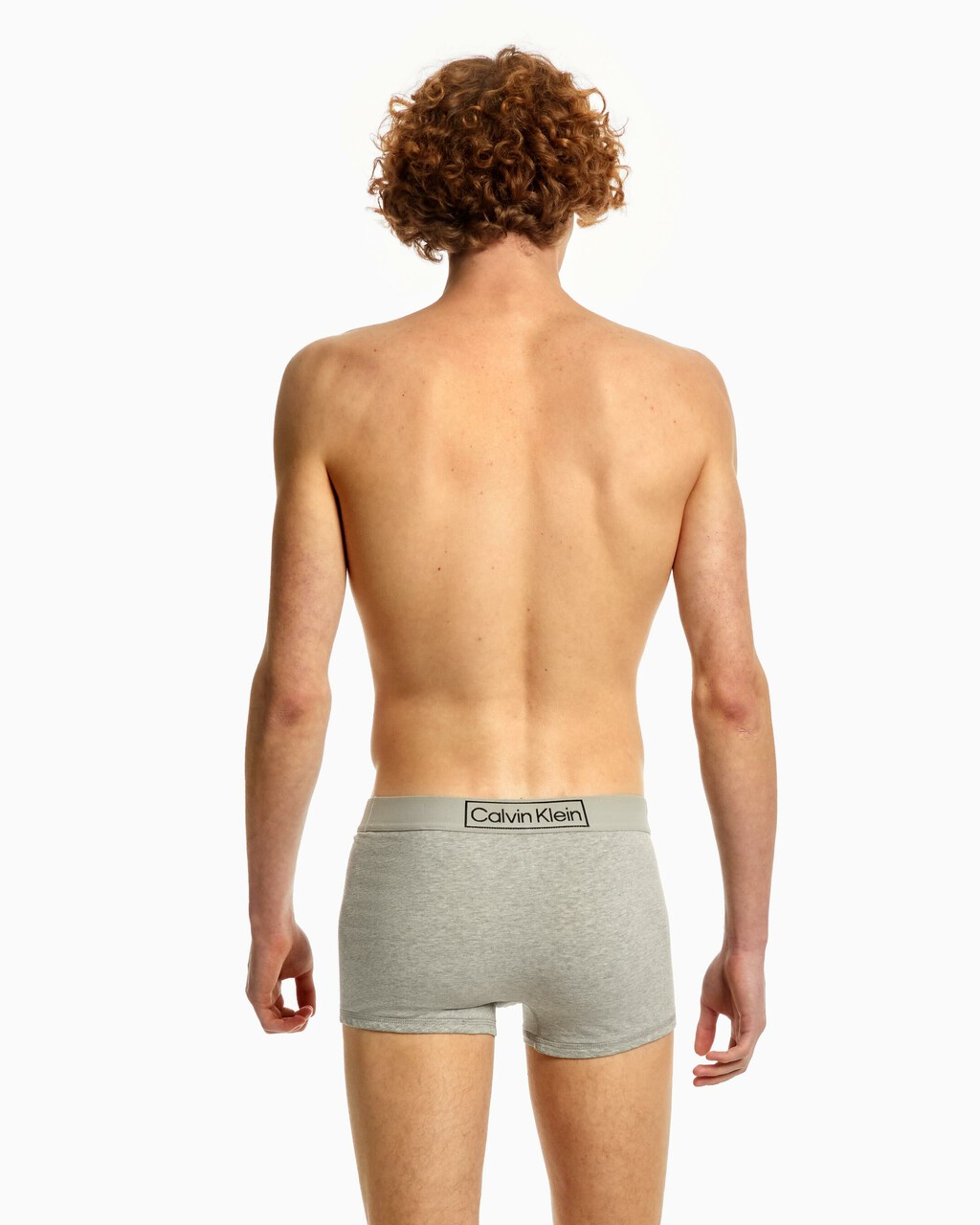 REIMAGINED HERITAGE COTTON STRETCH TRUNKS, Grey Heather, hi-res
