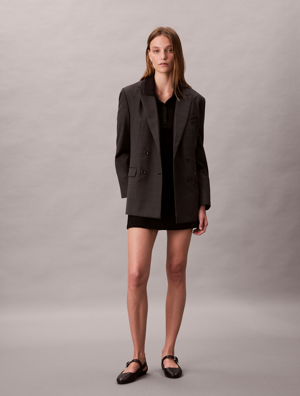 Logo Jacquard Polo Dress, Black, hi-res