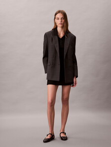 Logo Jacquard Polo Dress, Black, hi-res