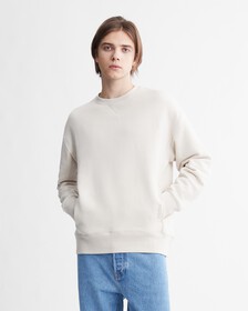 Standards Fleece Crewneck Sweatshirt, Bone White, hi-res
