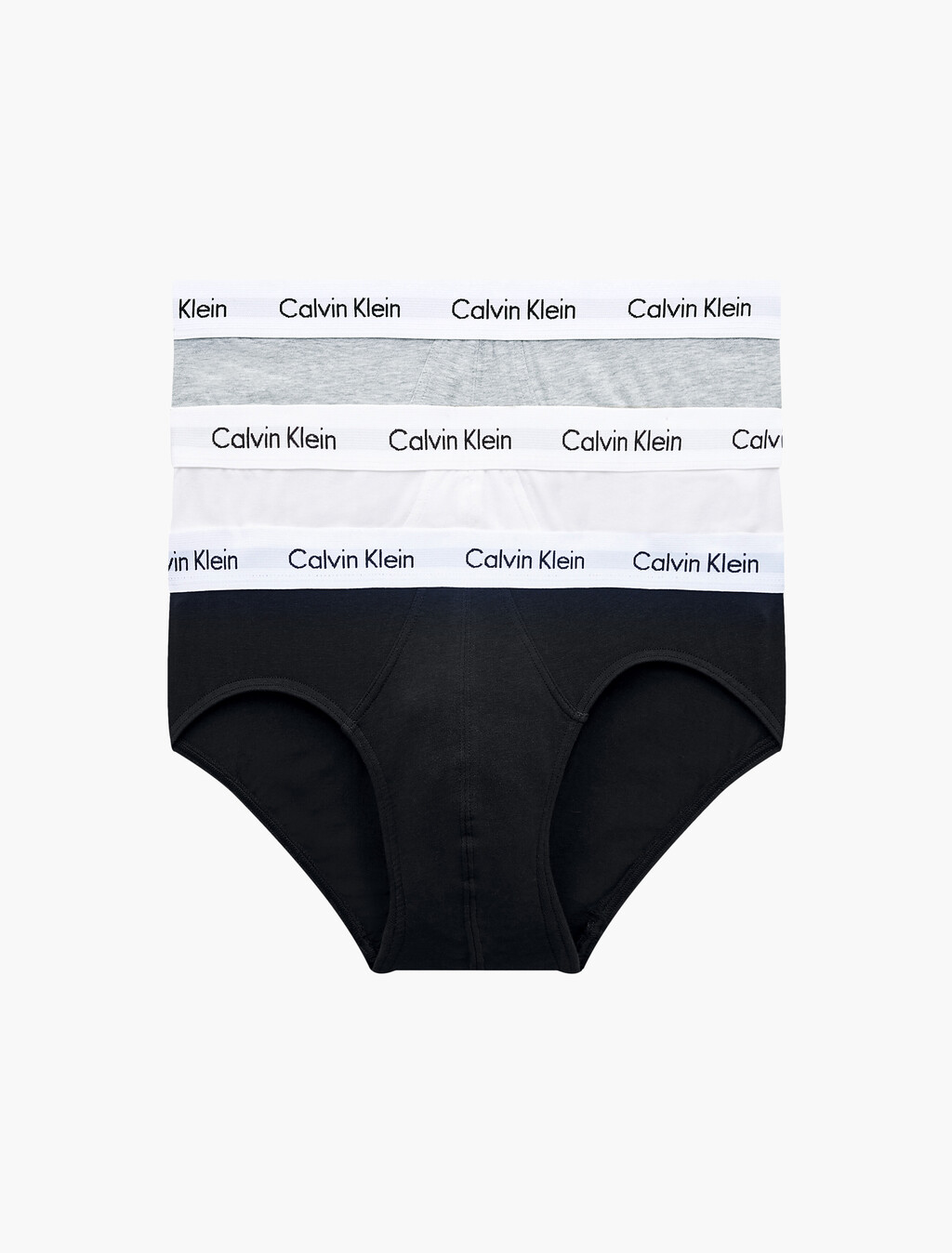 3 Pack Hip Briefs, 1 Black/ 1 White/ 1 Grey Heather, hi-res