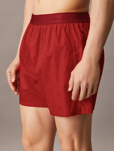 Cotton Poplin Traditional Boxers, 17496 DIAMOND LOGO+ROUGE, hi-res