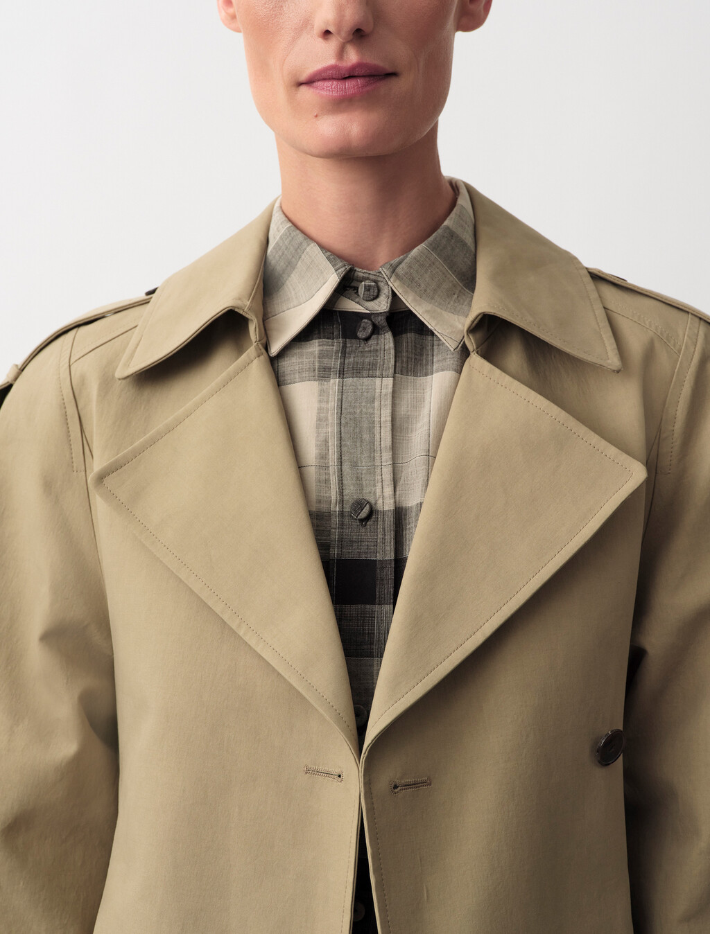Jones Trench Coat, Khaki, hi-res