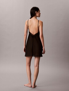 Chemise - CK Black Floral Lace, Black, hi-res