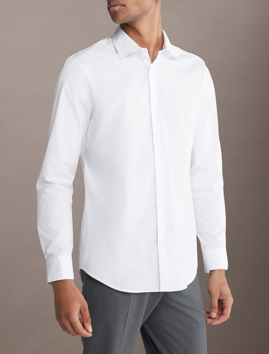 Supima Stretch Cotton Slim Button-Down Shirt