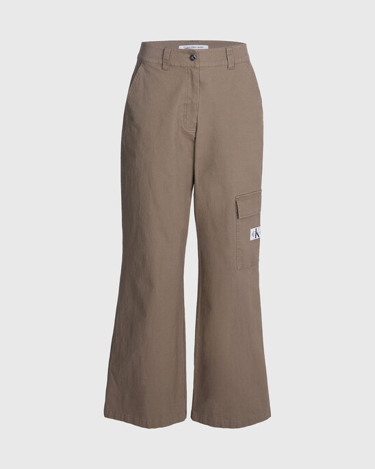 COTTON CANVAS CARGO PANTS