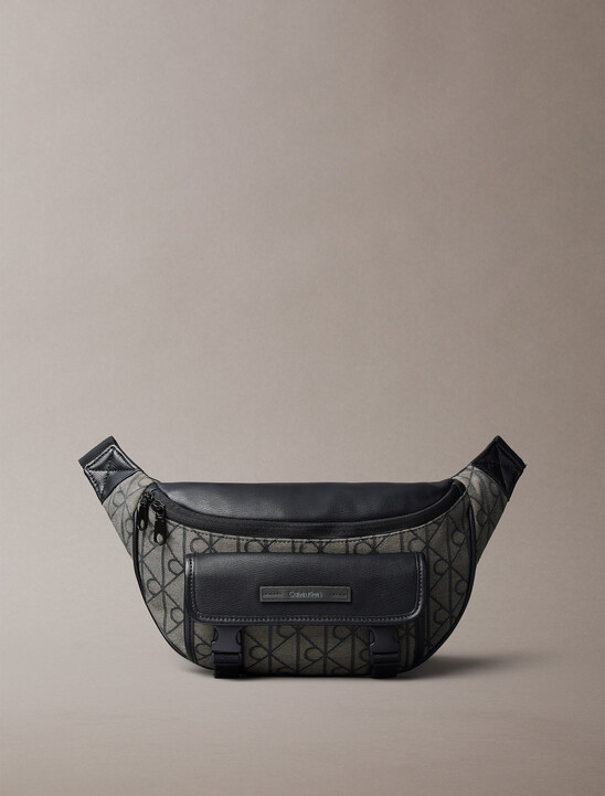 Water Repellent Logo Jacquard Bum Bag
