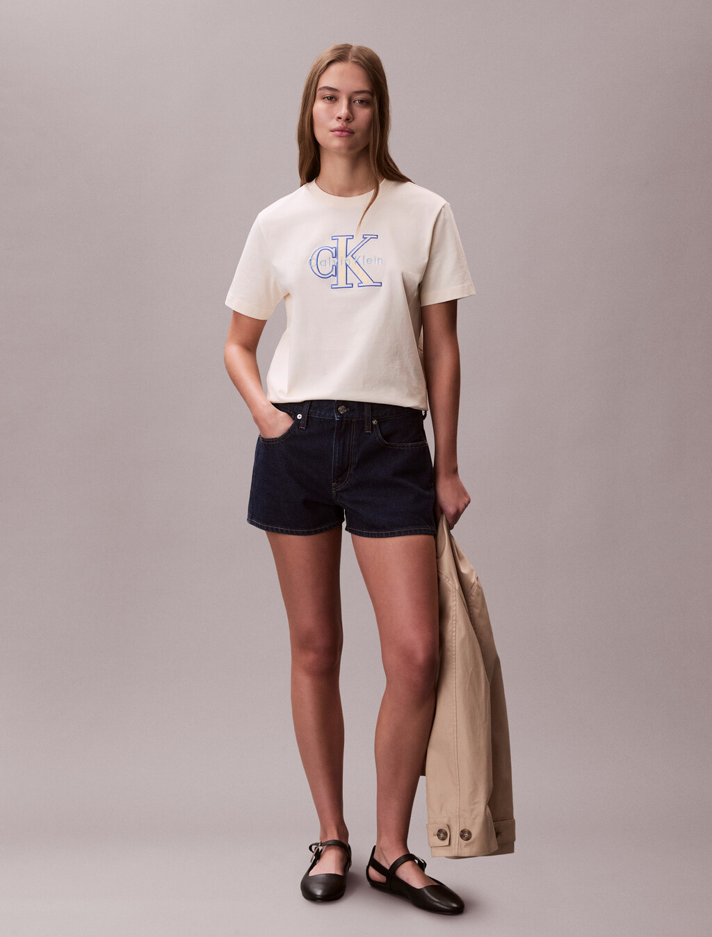 Monogram Appliqu&eacute; T-shirt, Calico, hi-res