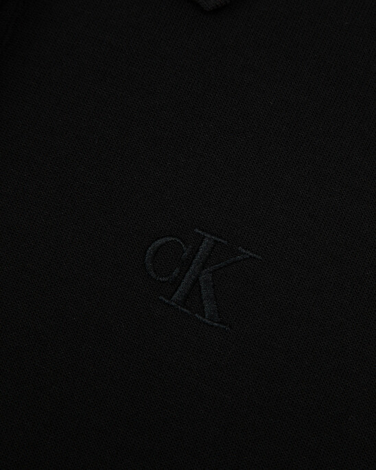 Logo Tape Slim Polo Dress