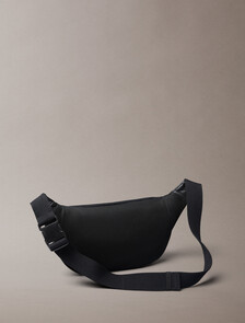 Water Repellent Logo Jacquard Bum Bag, LOTUS BEIGE / BLACK AOP, hi-res