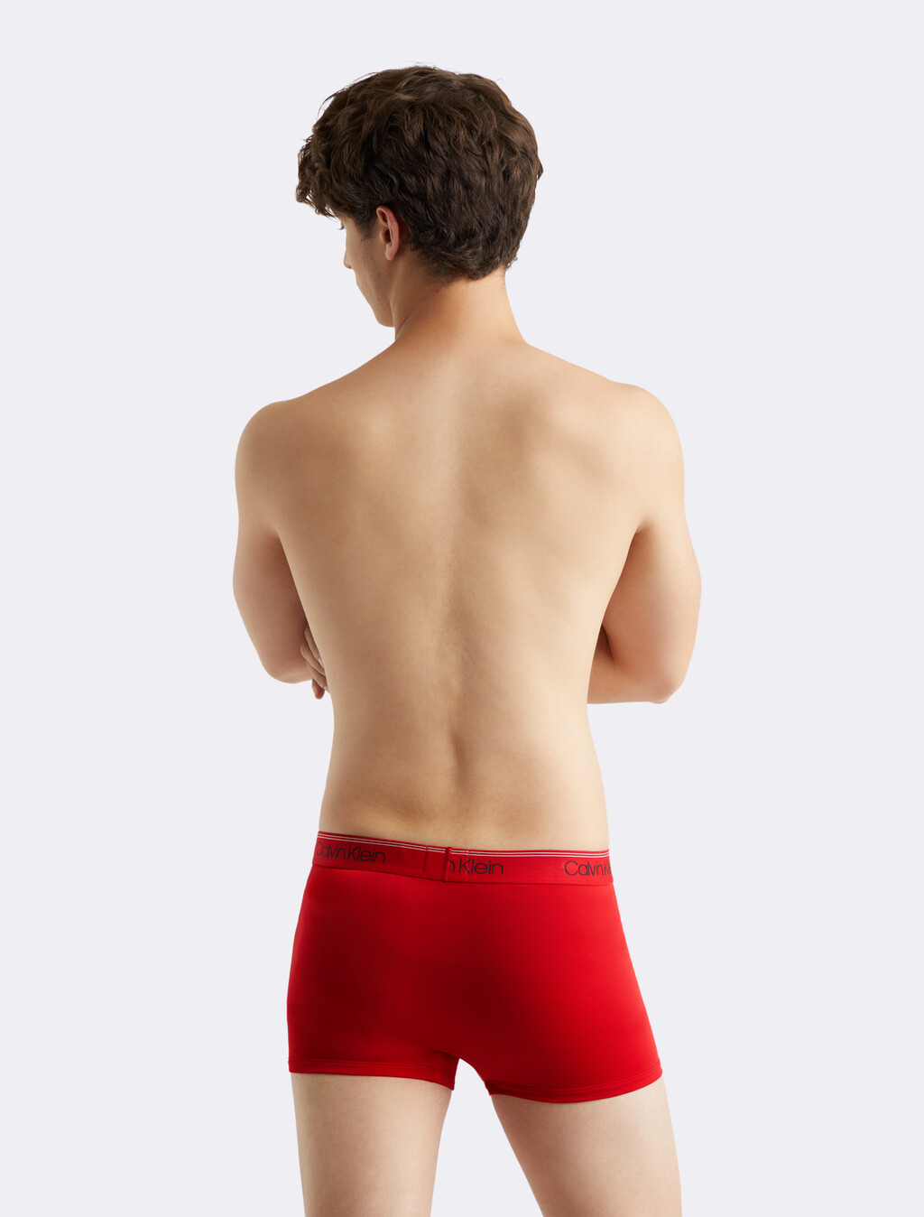 Logo Low Rise Trunk 3 Pack, 1 Black/ 1 Convoy/ 1 Red Gala, hi-res