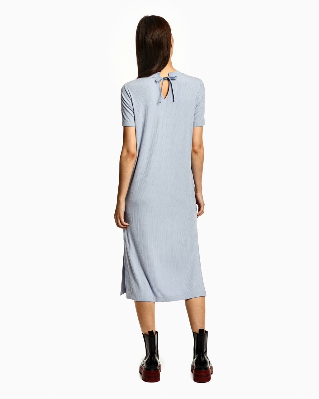 MONOGRAM DRESS, Silver Sky, hi-res