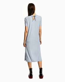 MONOGRAM DRESS, Silver Sky, hi-res
