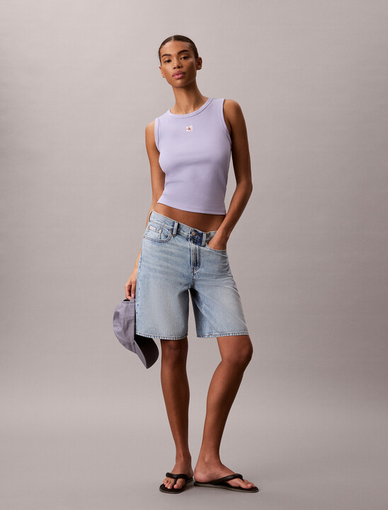 Cotton Stretch Rib Tank Top