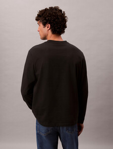 Relaxed Long Sleeve T-shirt, Black, hi-res