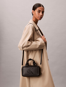 Bold Monogram Mini Tote, Black, hi-res