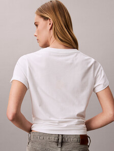 Institutional Slim Tee, Brilliant White, hi-res