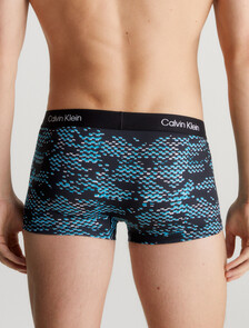 CALVIN KLEIN 1996 MICRO LOW RISE TRUNKS, BLACK PRINT/BLK, hi-res