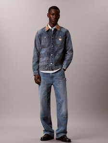 Utility Denim Jacket, SHORT LINE, hi-res