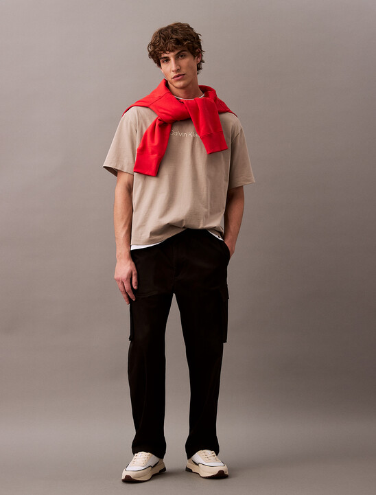 Calvin Logo Crew Neck Tee