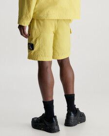 Recycled Nylon Cargo Shorts, Yellow Sand, hi-res