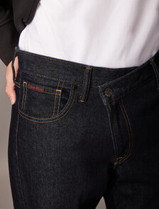 90s Straight Asymmetric Jeans, Rinse Denim, hi-res