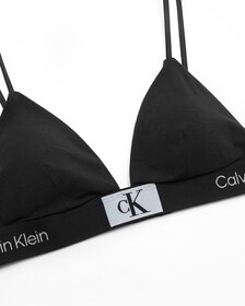 Calvin Klein 1996 Lightly Lined Triangle Bra, Black, hi-res